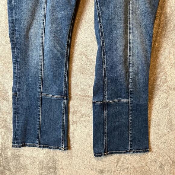 Pilcro Anthropologie Womens Denim Medium Wash Side Zip Bootcut Leg Jeans Size 31 - Picture 4 of 8